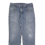 CARHARTT Mens Jeans Blue Relaxed Straight Denim Medium W34 L32 Durable Workwear