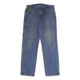 DICKIES Mens Regular Fit Blue Denim Jeans W34 L32 Classic Cotton Zip Closure
