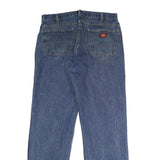 DICKIES Mens Regular Fit Blue Denim Jeans W34 L32 Classic Cotton Zip Closure
