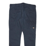 DICKIES Mens Slim Navy Blue Skinny Straight Cotton Blend Trousers W34 L29