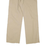 DIESEL Womens Cotton Blend Beige Relaxed Trousers W38 L30 Button Closure Casual