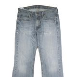 LEVI'S Mens Jeans Blue Regular Straight Denim Light W36 L29 Cotton Blend Button