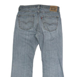 LEVI'S Mens Jeans Blue Regular Straight Denim Light W36 L29 Cotton Blend Button