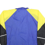NEWLINE Mens Blue & Yellow Zip Nylon Track Jacket L Lightweight Reflective