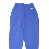 CR 4709 Womens Cotton Blend Blue Relaxed Tapered Trousers W24 L26 Comfortable