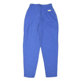 CR 4709 Womens Cotton Blend Blue Relaxed Tapered Trousers W24 L26 Comfortable