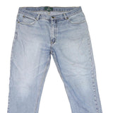 KINGFIELD Mens Regular Fit Light Blue Denim Jeans W38 L29 Zip Closure Classic