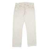 LEVI'S Mens Cotton Beige Classic Straight Trousers W34 L30 Casual Everyday