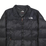 THE NORTH FACE Mens Black Outdoor Jacket S Polyester Woven Plain Regular Fit Zip