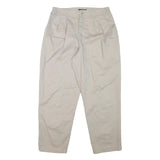 LEE Mens Relaxed Beige Cotton Blend Trousers W30 L28 Casual Zip Closure