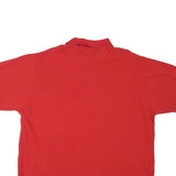 BURBERRY Mens Red Polo Shirt 2XL Cotton Blend Short Sleeve Classic Fit