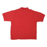 BURBERRY Mens Red Polo Shirt 2XL Cotton Blend Short Sleeve Classic Fit