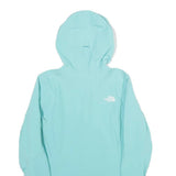 THE NORTH FACE Womens Blue Softshell Jacket XS Polyester Blend Zip Hooded