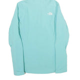 THE NORTH FACE Womens Blue Softshell Jacket XS Polyester Blend Zip Hooded