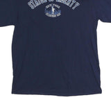 Mens Navy Blue Statue Of Liberty Graphic T-Shirt L Short Sleeve Crew Neck