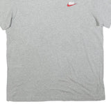 NIKE Mens Grey Graphic T-Shirt L Short Sleeve Crew Neck Logo Cotton Casual