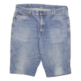 WRANGLER Mens Denim Blue Casual Shorts 2XL W36 Classic Fit Cotton Blend