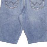 WRANGLER Mens Denim Blue Casual Shorts 2XL W36 Classic Fit Cotton Blend