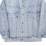 ESPRIT Mens Blue Denim Jacket M Cotton Blend Classic Button Closure Casual