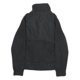 REEBOK Womens Black Polyester Jacket M Zip Plain Casual Everyday