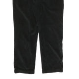 NAUTICA Mens Relaxed Black Corduroy Trousers W37 L29 Casual Cotton Blend Zip