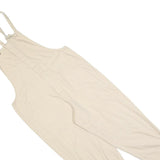 CLOCKHOUSE Womens Cream Dungarees Regular Fit Cotton Blend L W36 L26 Casual