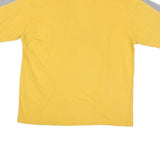 REEBOK Mens Yellow & Grey Classic T-Shirt L Short Sleeve Crew Neck Sports Casual