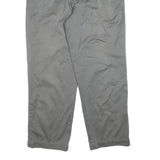 GAP Mens Cotton Blend Grey Relaxed Straight Trousers W35 L30 Casual Zip