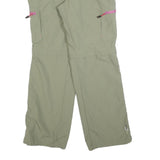OCK Womens Beige Polyester Blend Regular Straight Trousers W34 L30 Outdoor Zip
