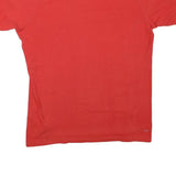 ADIDAS Mens Red & White Graphic T-Shirt L Short Sleeve Crew Neck Athletic