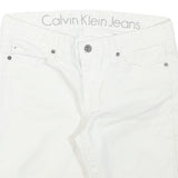 CALVIN KLEIN JEANS Mens White Casual Cotton Blend Regular Fit M W30 Shorts