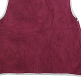 M&M'S Womens Maroon & Grey Patterned Sleeveless Zip Up Jumper XL Oh Nuts