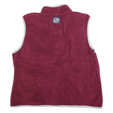 M&M'S Womens Maroon & Grey Patterned Sleeveless Zip Up Jumper XL Oh Nuts