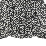 BLUE VANILLA Womens Black & White Printed Blouse Long Sleeve High Neck S