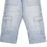 CLOCKHOUSE Mens Shorts Blue Cargo L W36 Comfortable Casual Cotton