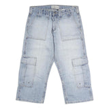 CLOCKHOUSE Mens Shorts Blue Cargo L W36 Comfortable Casual Cotton