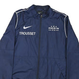 NIKE Womens Navy Blue FC Track Jacket S Nylon Zip Sportswear Athletic