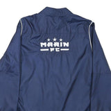 NIKE Womens Navy Blue FC Track Jacket S Nylon Zip Sportswear Athletic