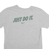 NIKE Mens Grey PSU Football Graphic T-Shirt M Short Sleeve Crew Neck Cotton