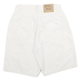 LEVI'S Mens White Cotton Casual Shorts M W31 Classic Fit Comfort