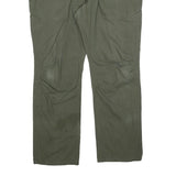 DICKIES Mens Cotton Blend Green Relaxed Straight Trousers W38 L32 Workwear