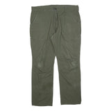 DICKIES Mens Cotton Blend Green Relaxed Straight Trousers W38 L32 Workwear