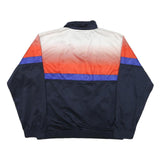 LOTTO Mens Navy & Orange Athletic Jacket M Polyester Blend Colourblock Zip