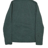 THE NORTH FACE Womens Green Hooded Zip Jacket M Polyester Blend Plain