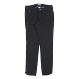 MARELLA Womens Polyester Blend Black Slim Trousers W28 L28 Elegant Textured