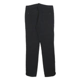 MARELLA Womens Polyester Blend Black Slim Trousers W28 L28 Elegant Textured