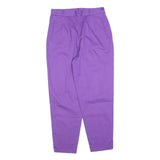 SCHILD Womens Cotton Blend Purple Regular Straight Trousers W28 L26 Stylish