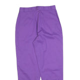 SCHILD Womens Cotton Blend Purple Regular Straight Trousers W28 L26 Stylish