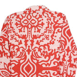 ZARA Womens Red & Pink Printed Shirt Long Sleeve Collared L Casual Stylish