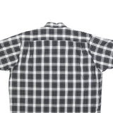 WRANGLER Mens Black & White Check Shirt XL Cotton Blend Button Down Casual